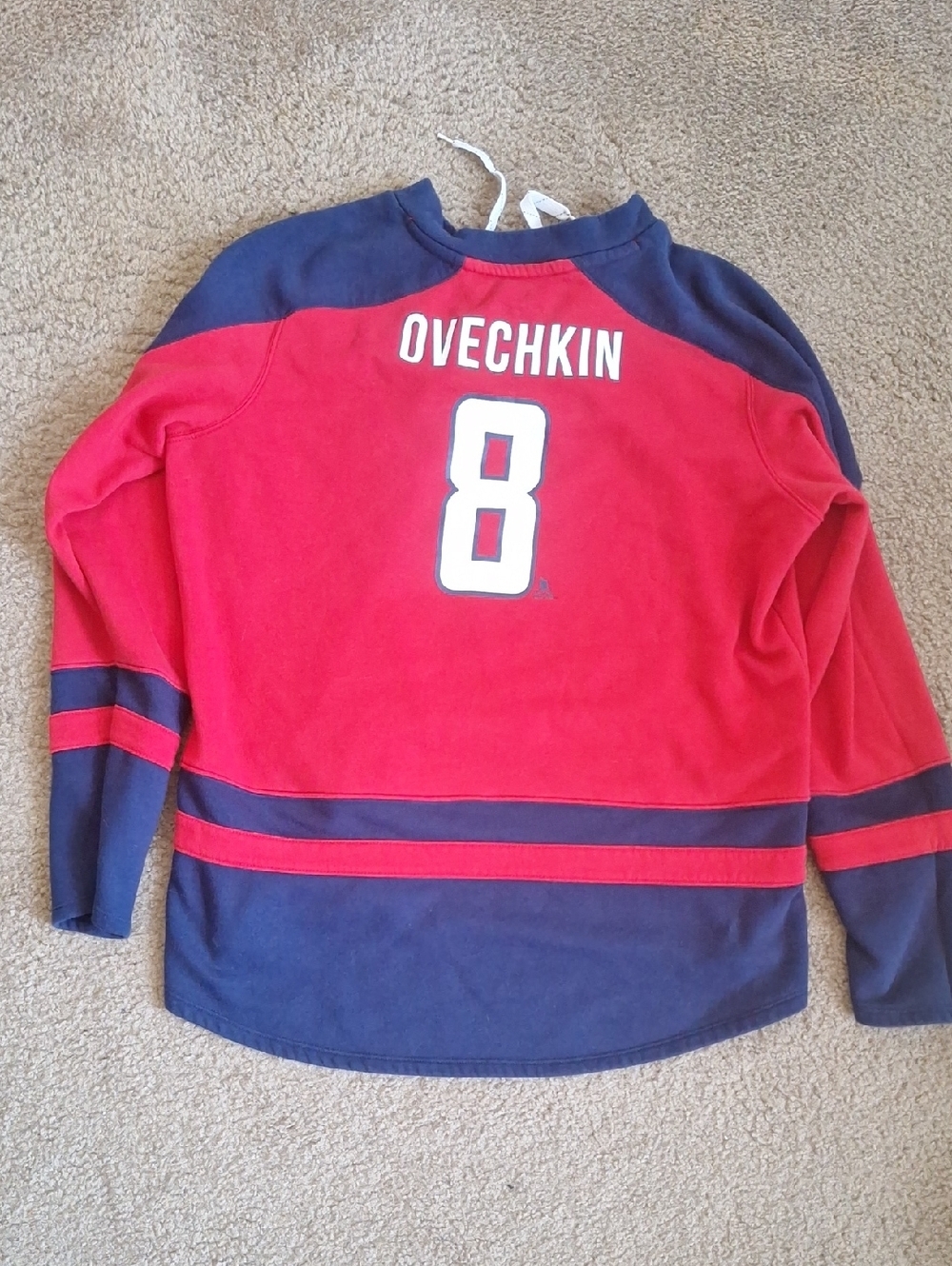 Washington Capitals Alexander Ovechkin #8 Fleece Jersey Women's Size 2XL - Picture 3 of 7